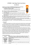 ETCR033H High Voltage Clamp Current Sensor User Manual