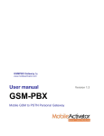 GSM-PBX - Mobile Activator