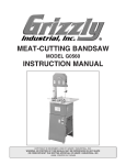 MEAT-CUTTING BANDSAW INSTRUCTION MANUAL