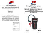 ATD5491 Battery & Electrical System Analyzer User Manual