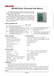 MR1002 Series Thermostat User Manual