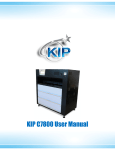 KIP C7800 User Manual - KIP