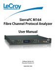 Le Croy SierraFC M164 User Manual