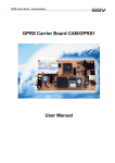 GPRS Carrier Board CAB/GPRS1 User Manual