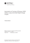 Automation of Testing of Polymer HVDC Cables using
