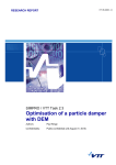 Optimisation of a particle damper with DEM