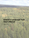 Ontario`s Landscape Tool User`s Manual