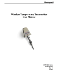 Honeywell XYR 5000 Wireless Temperature Transmitter User Manual