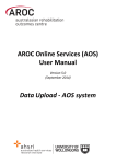 AOS User Manual - Data Upload