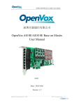 OpenVox A810E/AE810E Base on Elastix User Manual