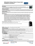 WWA-02AA Wireless Water & Freeze Alarm, Installation Instructions