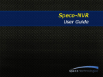 Speco NVR User Manual