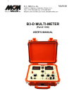 B3-D Multimeter User Manual