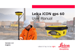 Leica iCON gps 60 User Manual - Surveying Technologies and