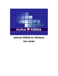 Active@ KillDisk User Guide - How to erase hard drive by Active