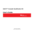 SafeTI Compiler Qualification Kit (Rev. D)