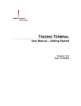 Online Trading Terminal User Manual for Shares Trading