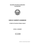 Display Jumpers Handbook - Australian Parachute Federation