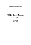 OPDK User Manual - Electrical and Computer Engineering
