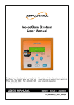 voicecom user manual issue 3