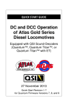 Atlas Quick Start for Locomotives with QSI Quantum (Titan)
