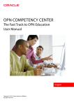 OPN Competency Center User Guide