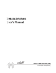 DM406/DM5406 User`s Manual - RTD Embedded Technologies, Inc.