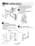 Installation Instructions for V Series Mortise Locks (brass)