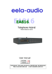 Eela Audio EA816 manual
