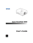 Epson MovieMate® 85HD - User`s Guide