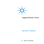 Tapped Density Tester - Agilent Technologies