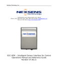 Intelligent Sensor Interface for Control Operations Manual and