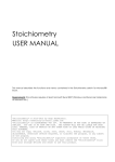 Stoichiometry USER MANUAL
