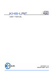KH3 LRF User Manual - K