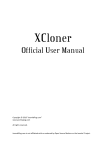 XCloner 2.1 User Manual