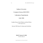 B441 Laboratory Experiments - Computer Science