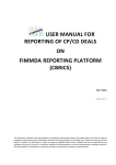 USER MANUAL FOR REPORTING OF CP/CD DEALS ON FIMMDA