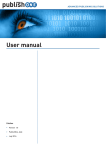 User manual - PublishOne