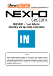 NEXHO-IN &ndash; Flood detector Assembly and operating instructions