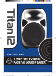 TITAN 12 • 2-way Passive Loudspeaker