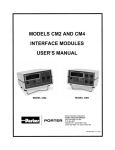 models cm2 and cm4 interface modules user`s manual