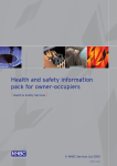Health and safety information pack for owner