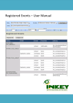 Registered Events – User Manual