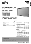 Fujitsu P63XHA30 Tv User Guide Manual Operating Instructions Pdf