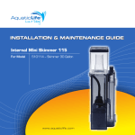 Internal Mini Skimmer 115 InstallatIon & MaIntenance GuIde