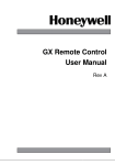 GX Remote Co User Manual Control User Manual