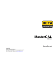 Beta MasterCal 990 Calibrator Manual PDF