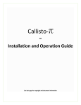 Callisto-Pi Installation and Operation Guide