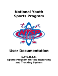 National Youth Sports Program User Documentation