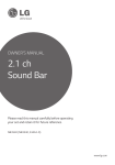 Owner`s Manual 2.1 Ch Sound Bar